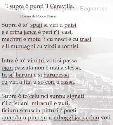 ’I supra ô punti ’i Caravilla, poesia inedita di Rocco Nassi